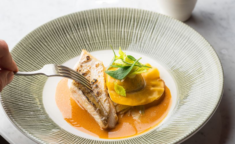 The Elder in Bath - fish and pasta dish